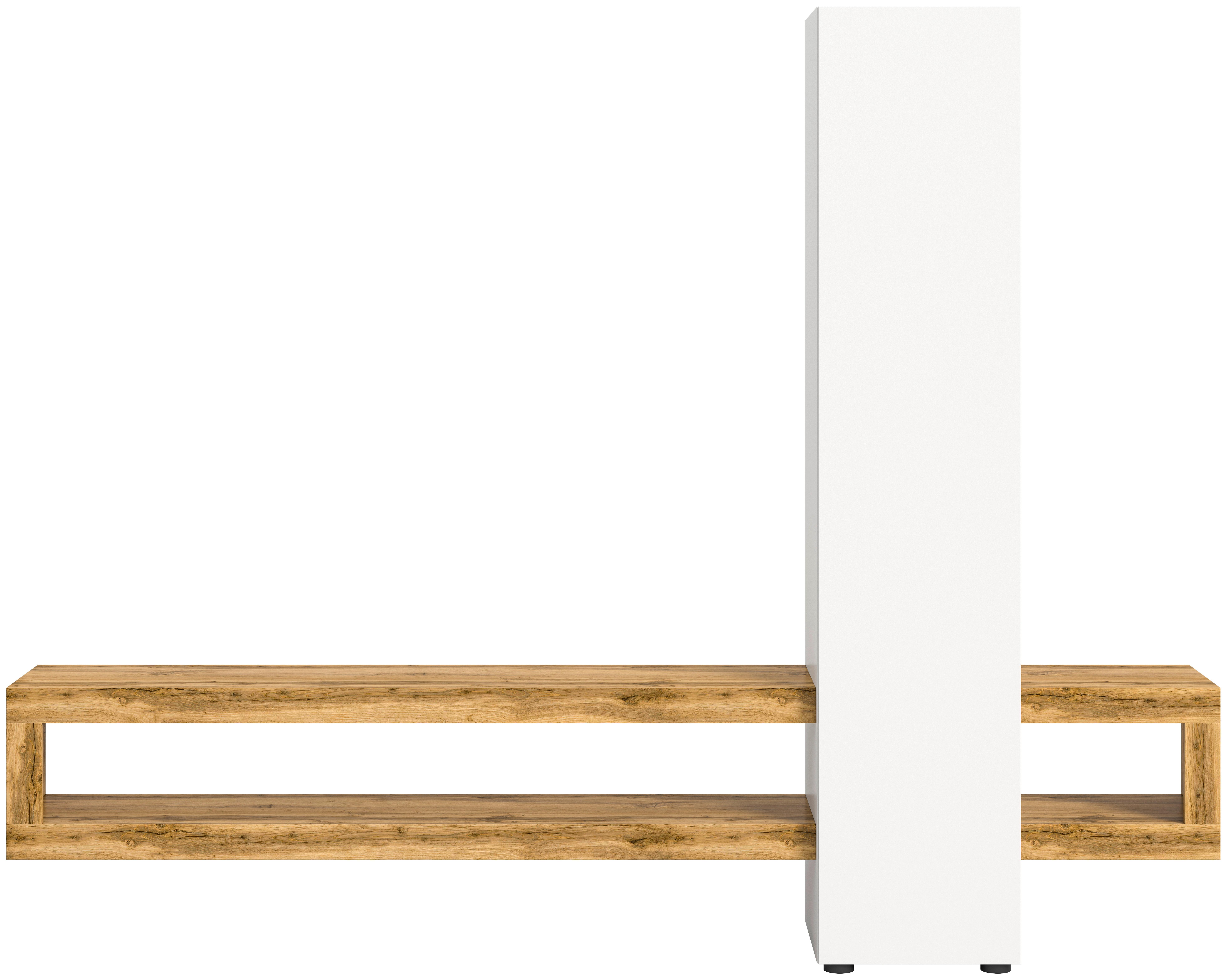 Wohnwand Samba, Eiche Wotan B:240 Cm