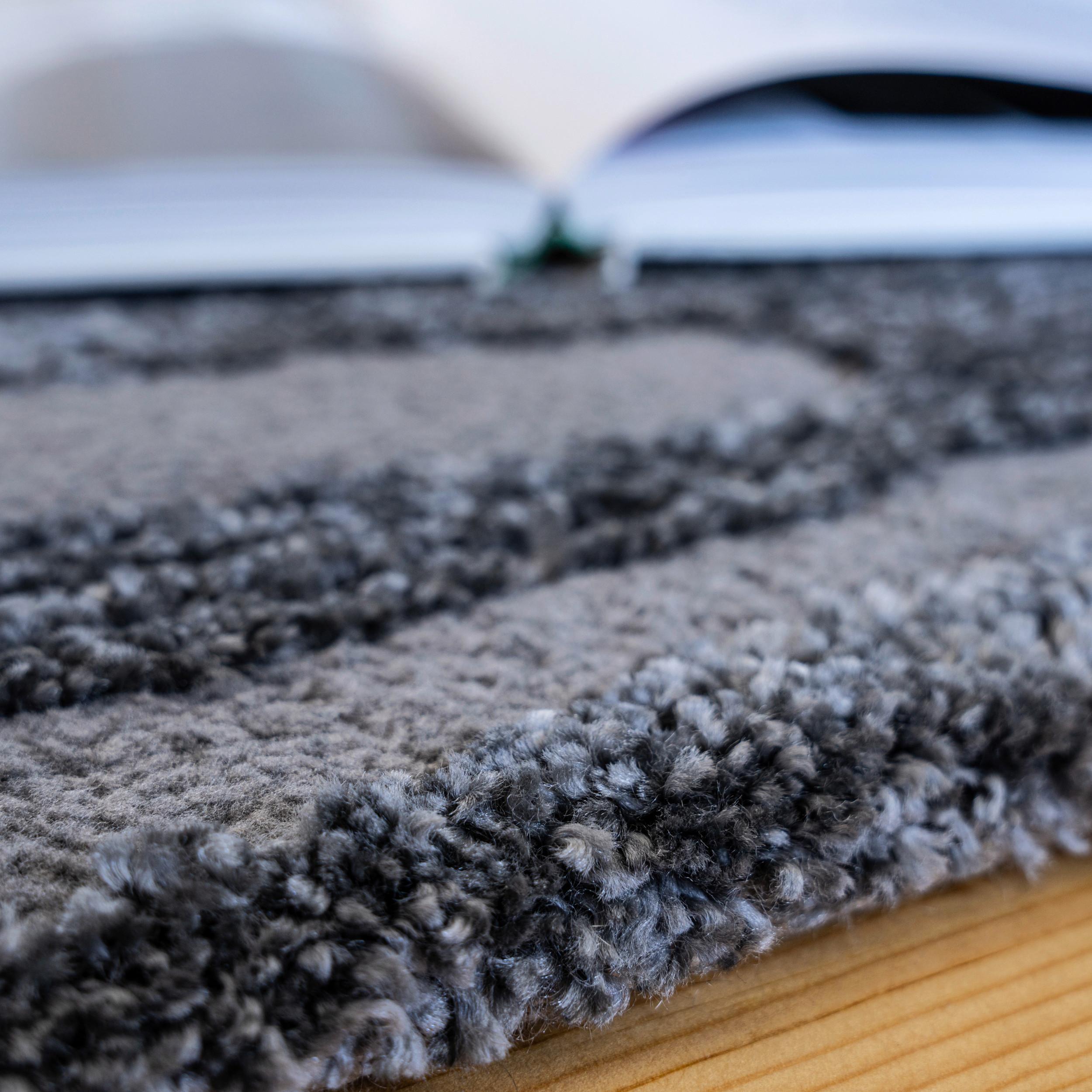 Hochflorteppich My Canyon 973 - Anthrazit, Basics, Textil (200/290cm) - Obsession