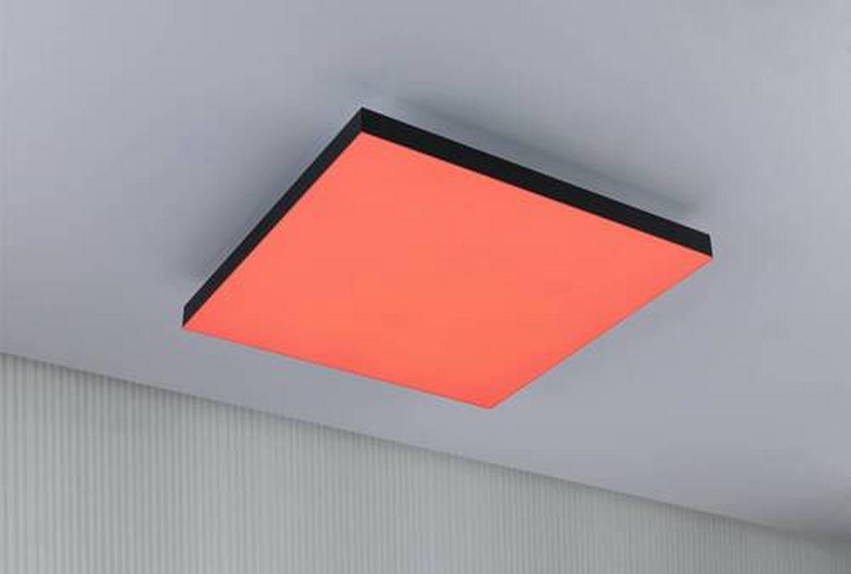 Led-paneel L: 45 Cm Dimmbar - Schwarz, Basics, Metall (45/45/6,4cm) - Paulmann