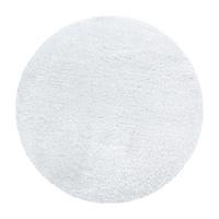 Hochflor Teppich Weiß Brilliant Rund Ø 160 Cm - Weiß, Basics, Textil (160cm)
