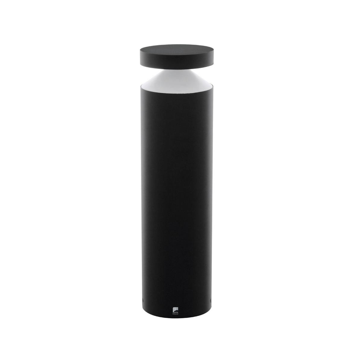 Sockelleuchte Melzo 11 Watt Aluminium/kunststoff - Transparent/Schwarz, Design, Kunststoff/Metall (13,5/45cm) - Eglo