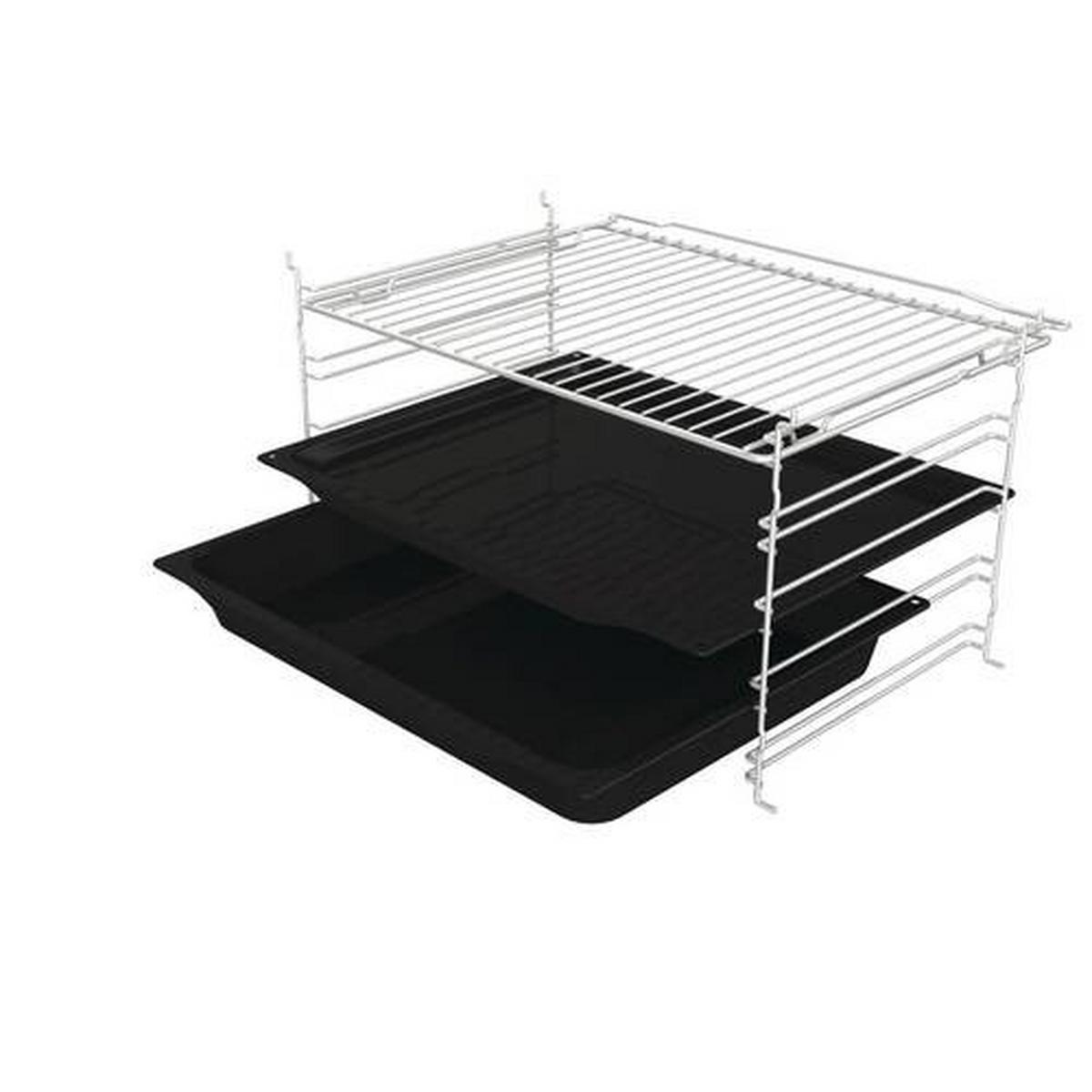 Einbau-backofen Bo6717e03x B:59,5cm Schwarz Versenkknebel - Edelstahlfarben/Schwarz, Basics, Glas/Metall (59,5/59,5/56,4cm) - Gorenje