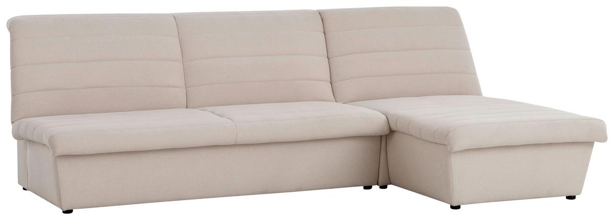 Ecksofa Looks Viii Creme - Creme/Schwarz, Design, Textil (274/168cm) - LOOKS by W.Joop