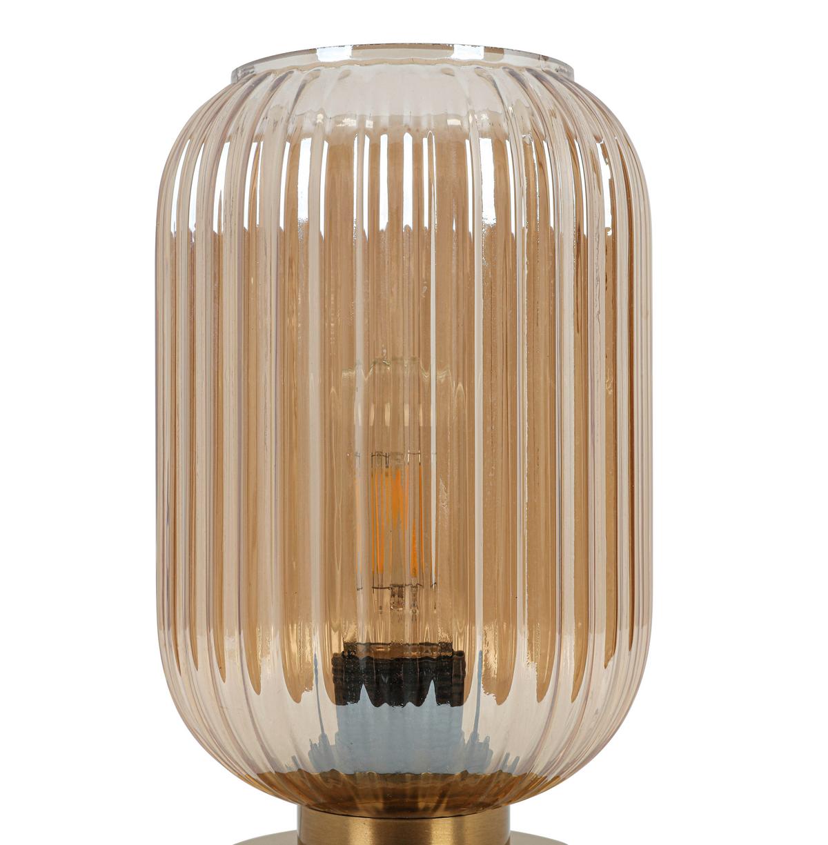 STOLNÁ LAMPA EXI - mosadzná, Modern, kov/plast (14/24cm) - Mömax