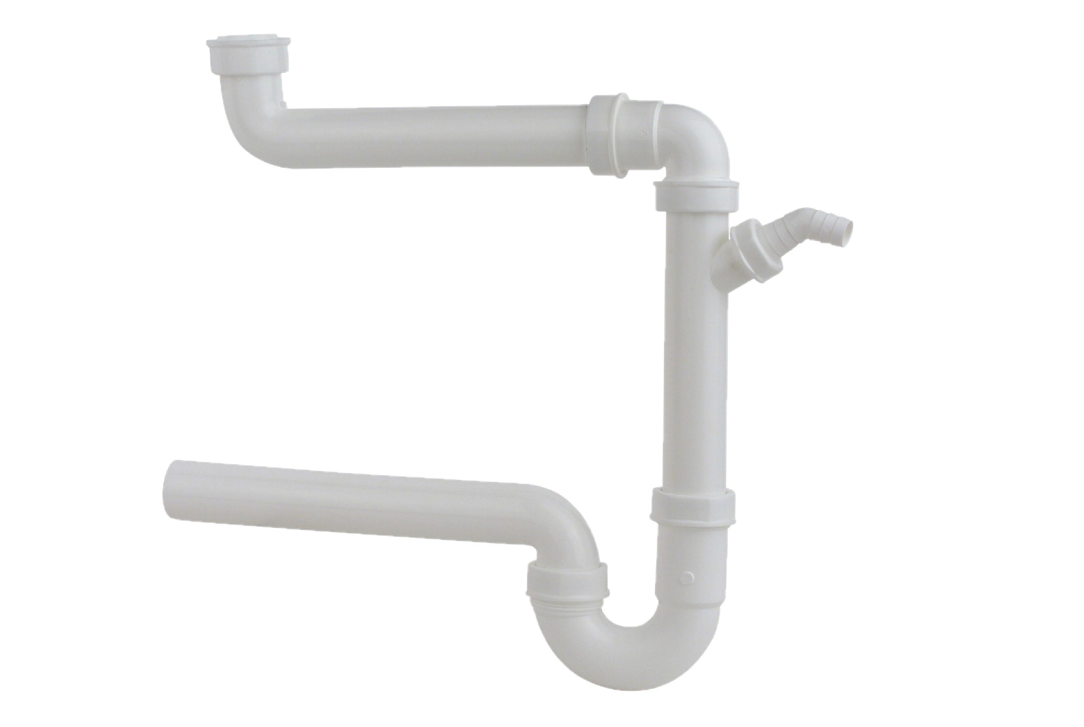 Szifon 98833548 - Fehér, Basics, Műanyag (4cm)