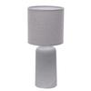 Tischleuchte Grau D: 20 Cm 22w - Grau, Design, Keramik/Textil (20/45cm)