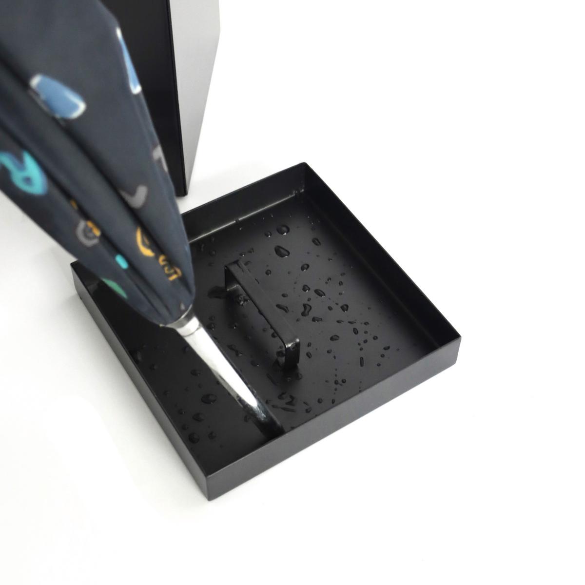 SCHIRMSTÄNDER Pluvaris Schwarz B: 15cm - Schwarz, MODERN, Metall (15/43/15cm) - MID.YOU