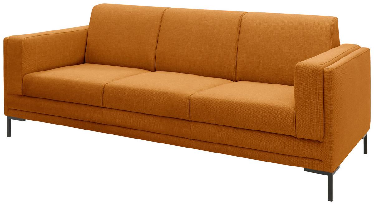 3-sitzer-sofa Looks Vii - Silberfarben/Schwarz, Design, Textil (210/82/90cm) - LOOKS by W.Joop