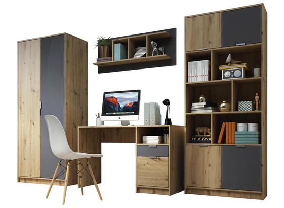 Jugendzimmer Gap B: 283 cm Eiche/Anthrazit - Eichefarben/Anthrazit, Basics, Holzwerkstoff (194/283/53,6cm) Jugendzimmer Gap B: 283 cm Eiche/Anthrazit - Eichefarben/Anthrazit, Basics, Holzwerkstoff (194/283/53,6cm)