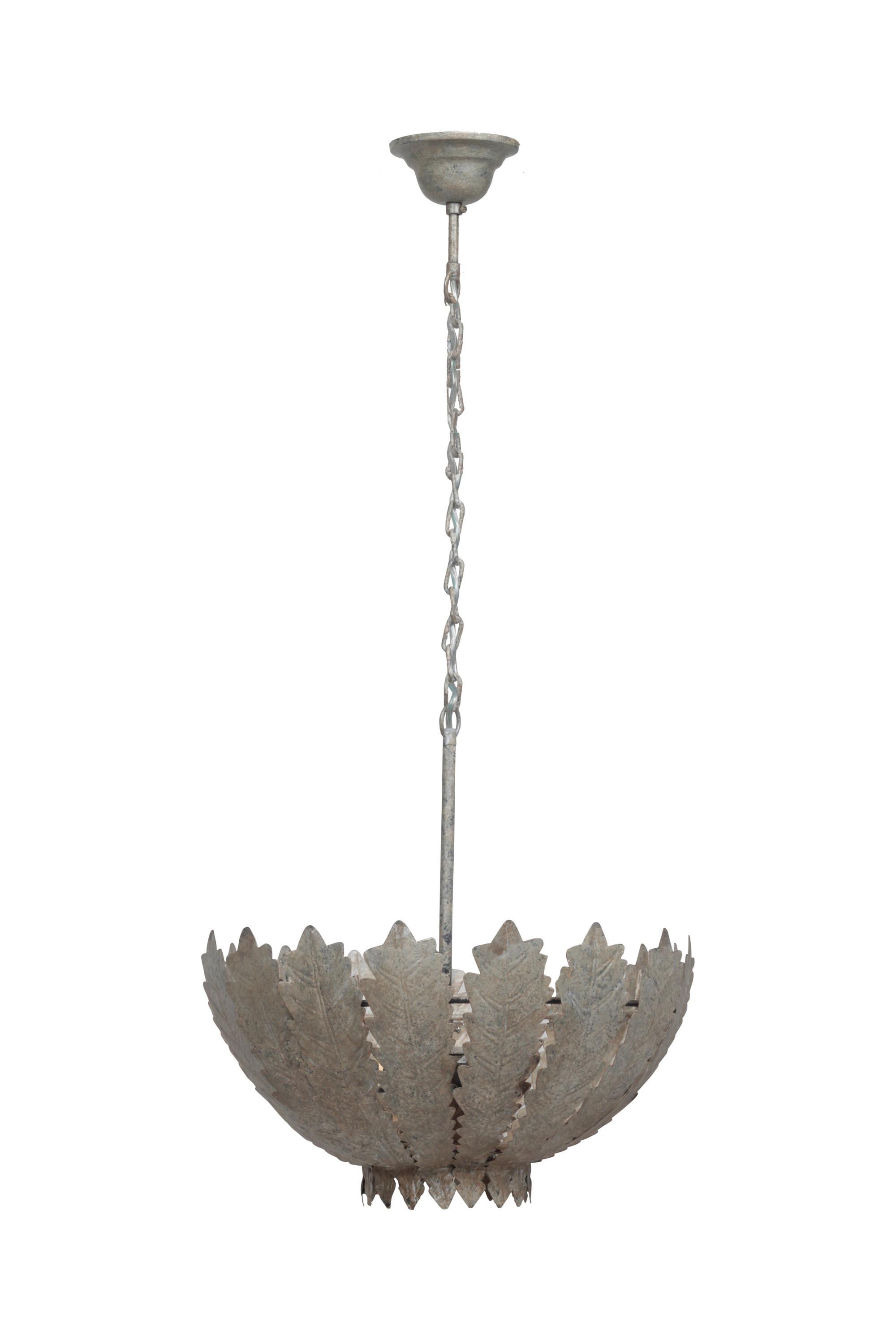 Hängeleuchte Autumn Leaves Large Champagner - Trend, Metall (77/77/31cm) - Kayoom