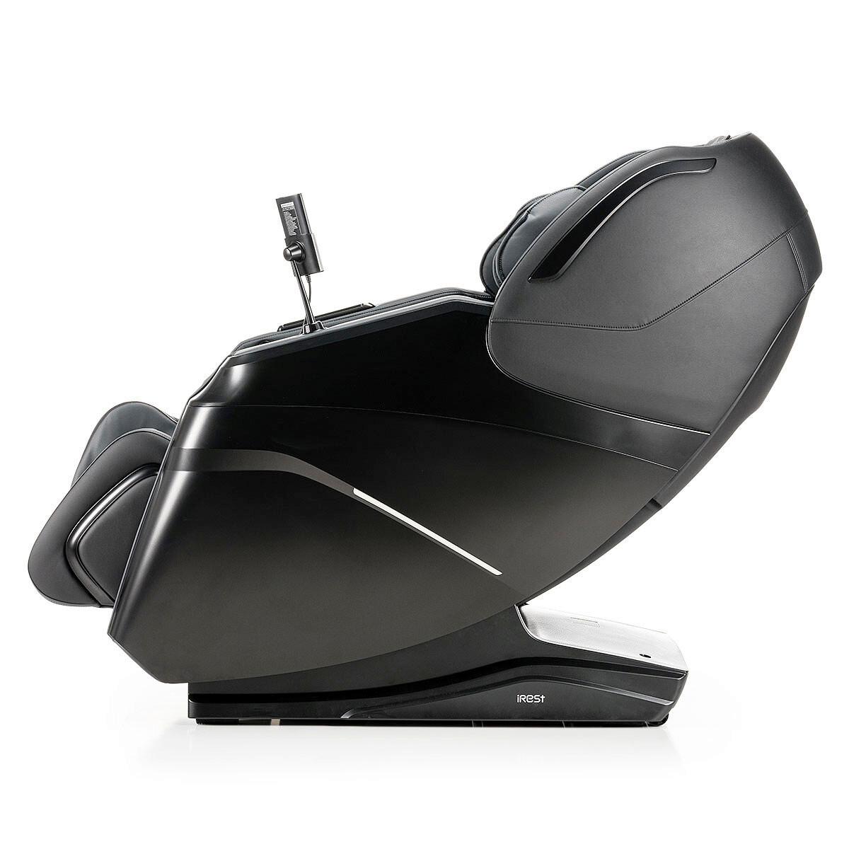 MASSAGESESSEL Schwarz B: 76cm - Schwarz, Basics, Kunststoff/Textil (76/113/155-175cm) - iRest