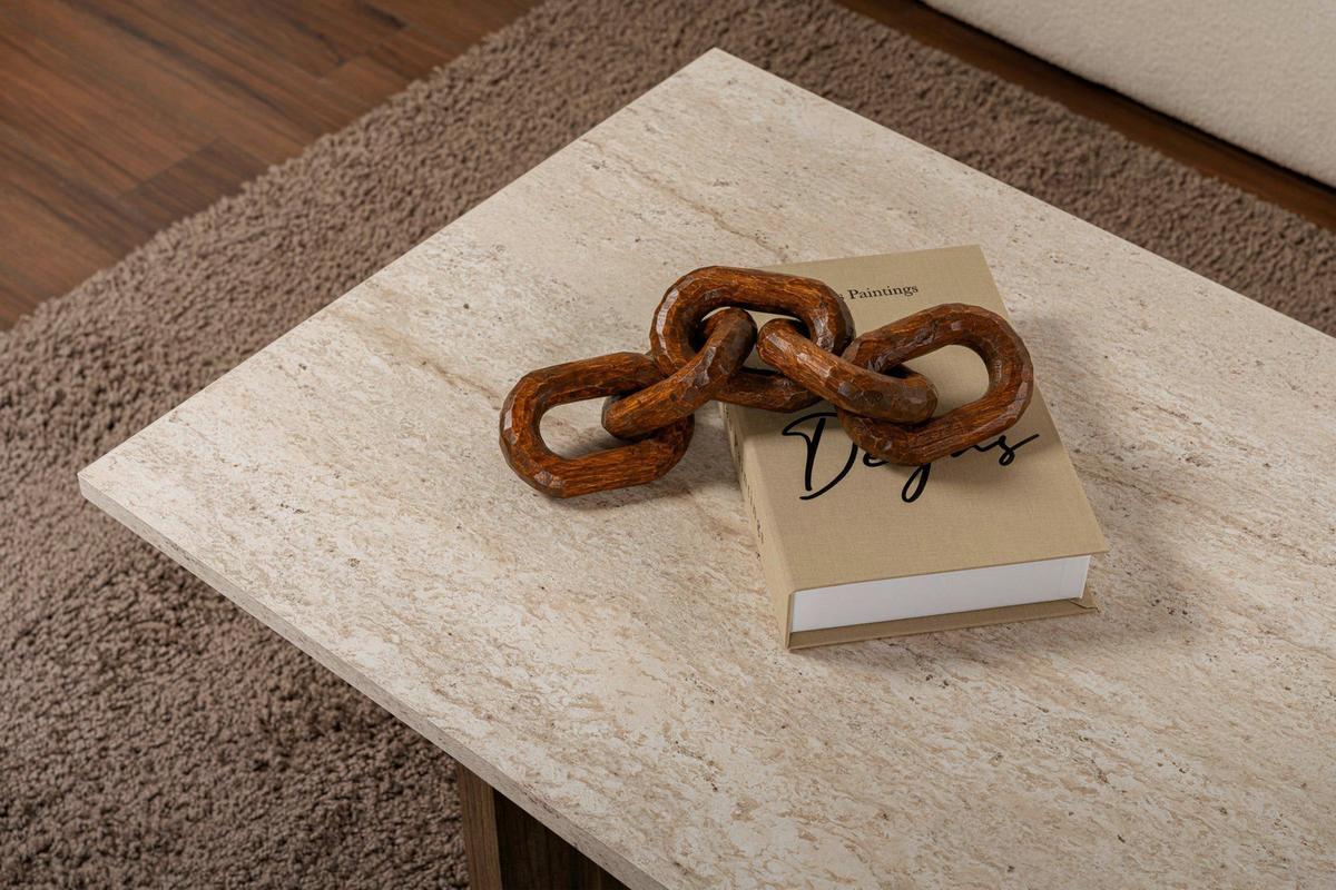 Couchtisch Sabin Creme/Walnussfarben B: 119cm - Walnussfarben/Creme, Design, Holzwerkstoff (119/40/60cm) - MID.YOU