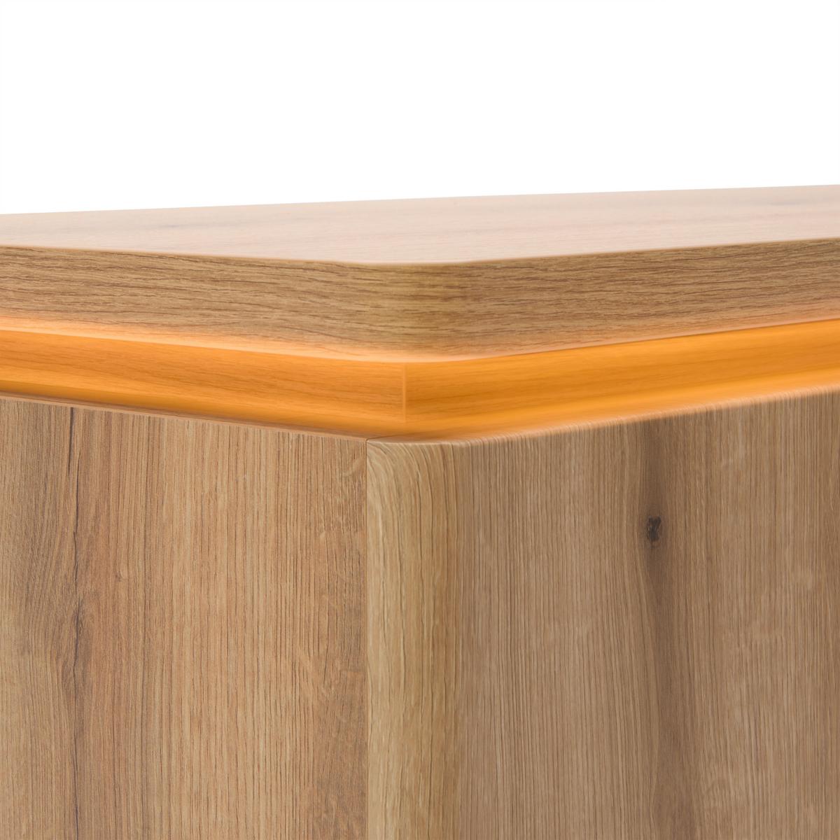 ŠIROKÁ KOMODA ALAMEDA -EXKLUSIV- - barvy dubu/antracitová, Moderní, kov/kompozitní dřevo (150/81/44cm) - Mömax