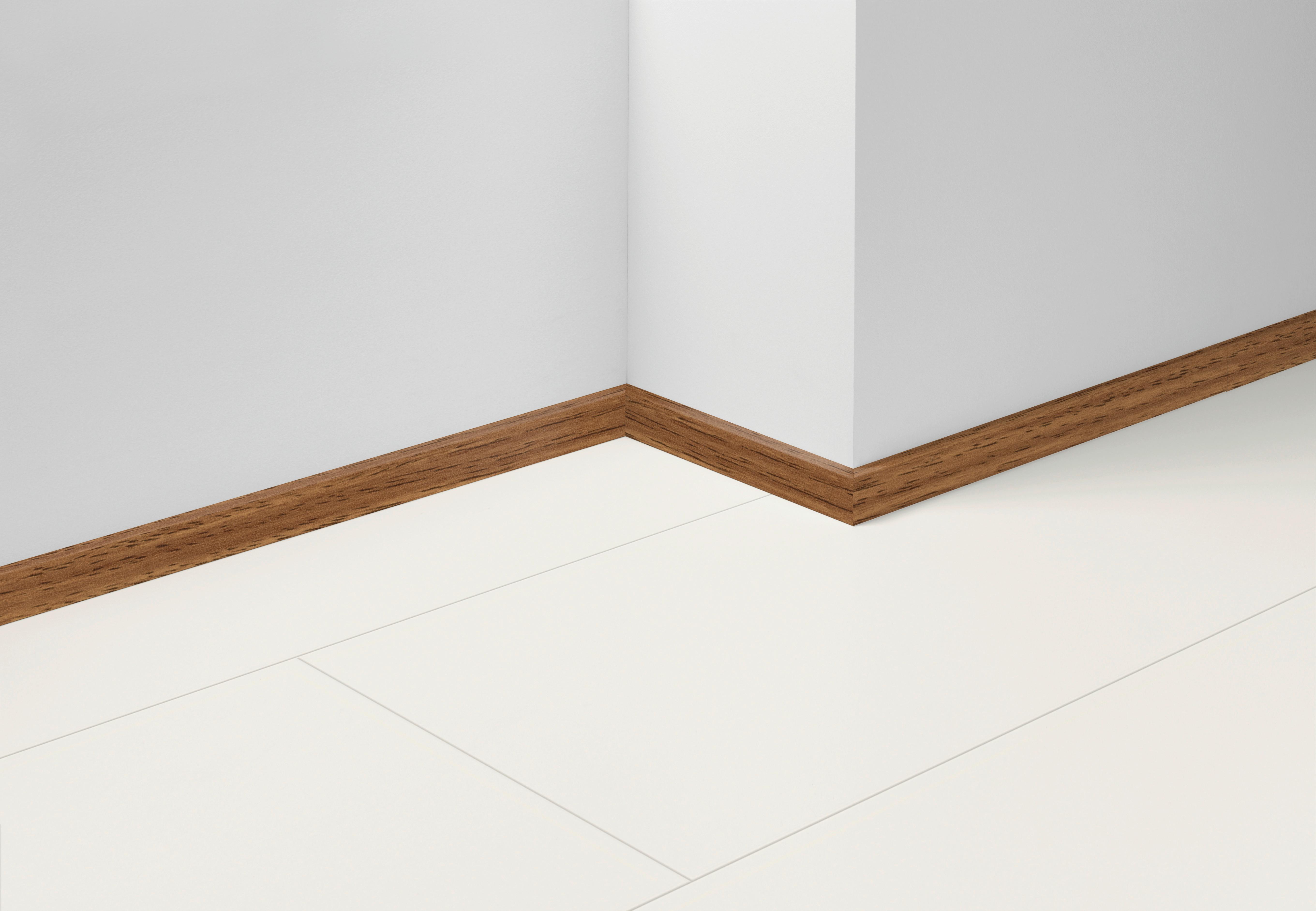 Sockelleiste Eiche - Eichefarben/Braun, Basics, Holzwerkstoff (220/1,6/4cm) - Parador