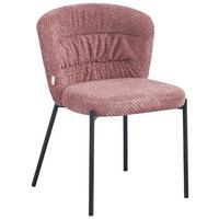 Stolička EMILY ružová - čierna/pink, Lifestyle, kov/drevo (55/79/59cm) - Mömax