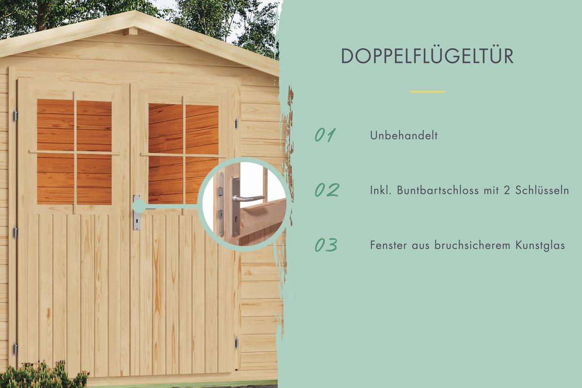 Gartenhaus Tara 40025 Tara - Fichtefarben, Basics, Holz (560/203/297cm)