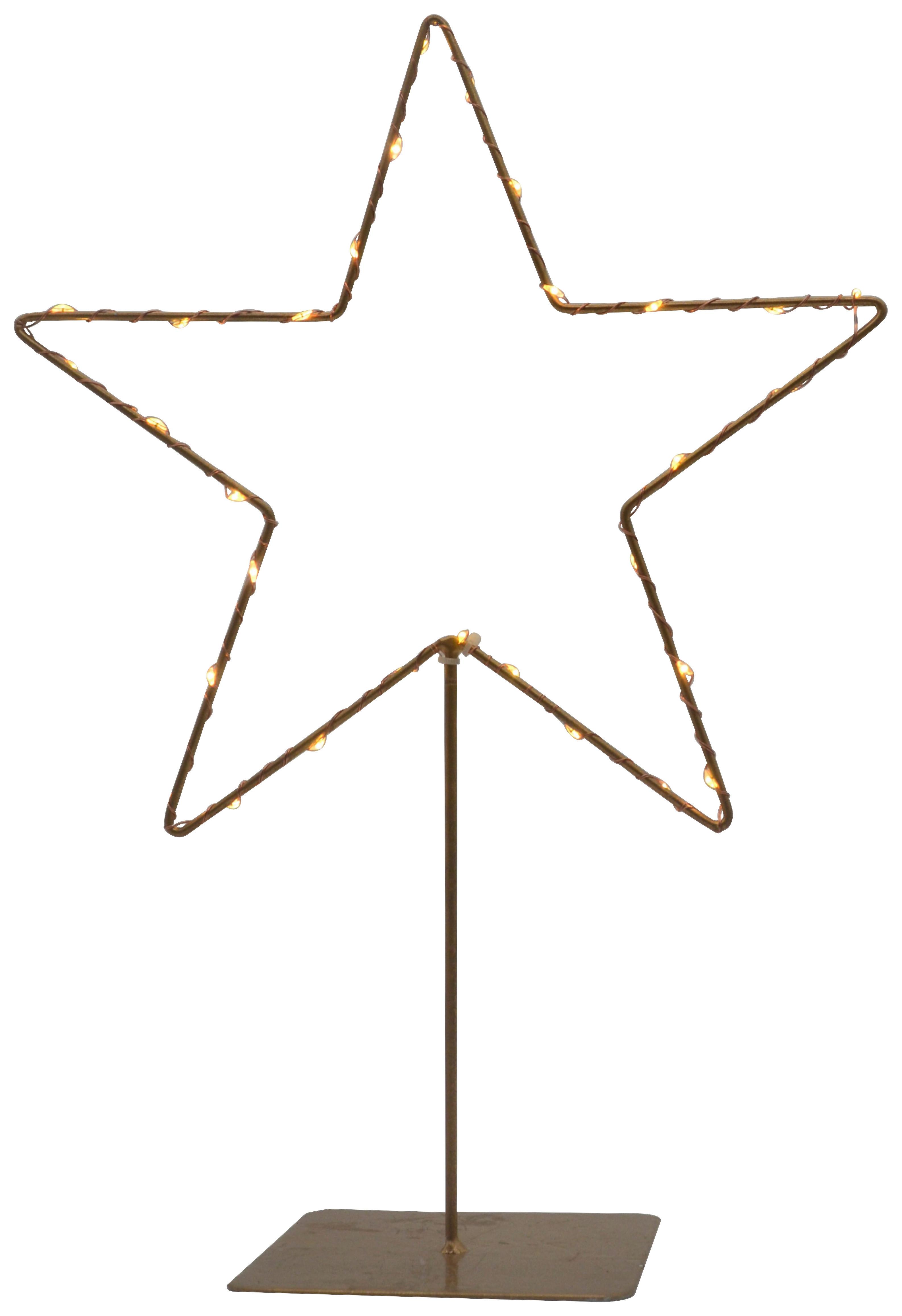 LED dekoračné svietidlo STIRNI, V: 39cm - zlatá, Konventionell, kov (39cm) - Modern Living