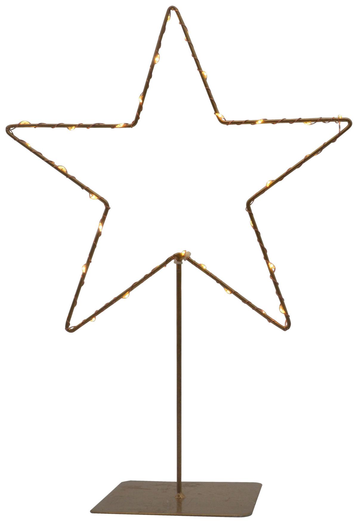 dekorační LED svítidlo STIRNI, V: 39cm - barvy zlata, Konvenční, kov (39cm) - Modern Living