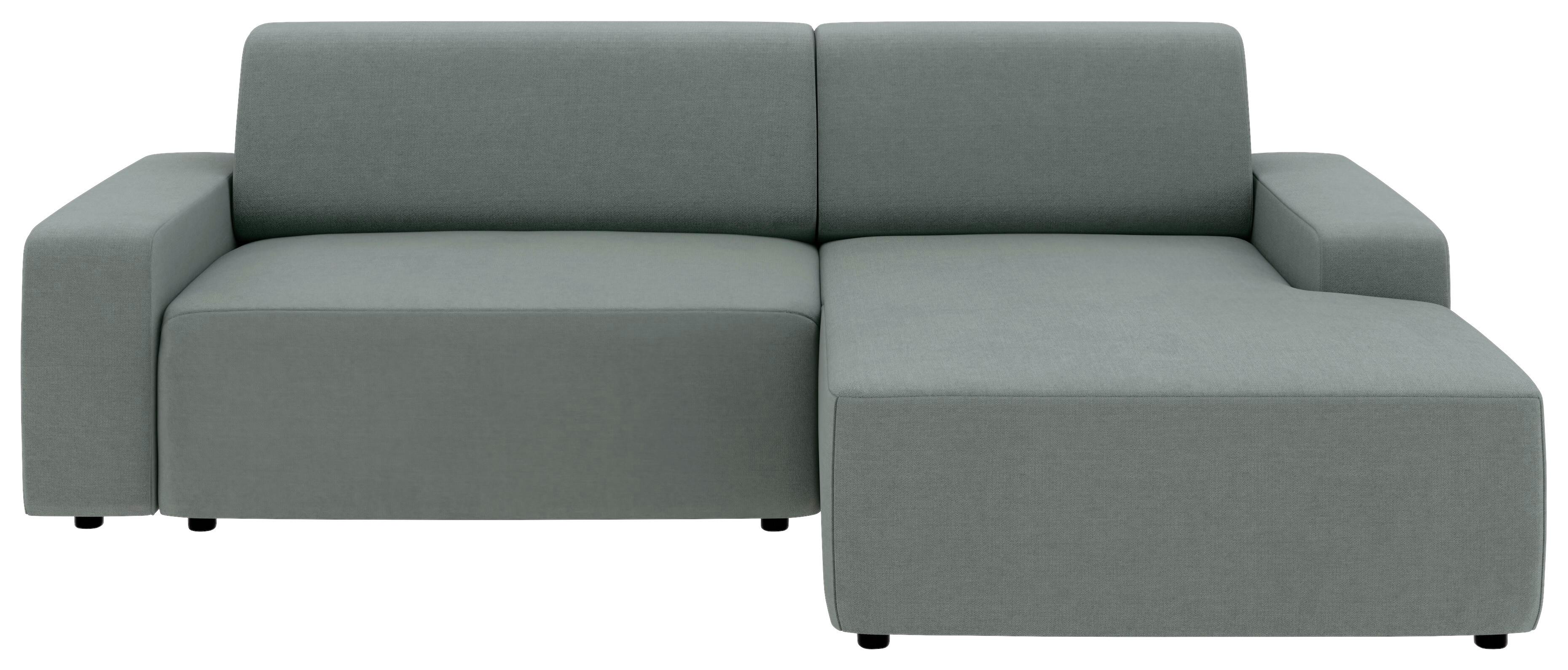Ecksofa Wien, Grau S: 246x162 cm - Schwarz/Grau, MODERN, Textil (246/162cm) - Trendmanufaktur