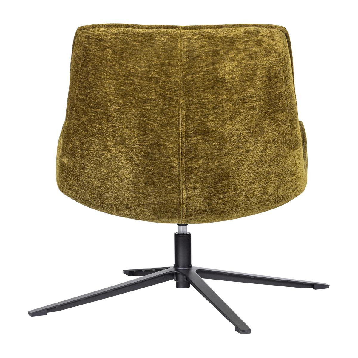 SESSEL Maudi Grün B: 74cm - Schwarz/Grün, MODERN, Textil/Metall (74/84/86cm) - Livetastic