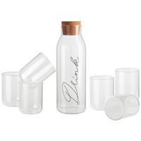 Gläserset Nola - Klar, Basics, Glas/Holz - James Wood