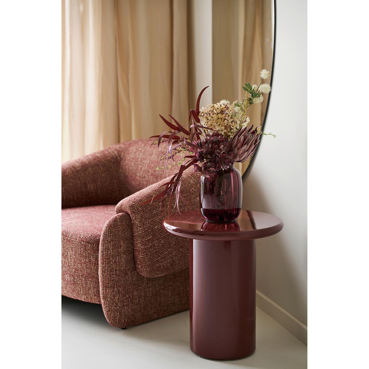 Beistelltisch Otago Bordeaux B: 45cm - Bordeaux, Design, Holzwerkstoff (45/45/50cm) - MID.YOU