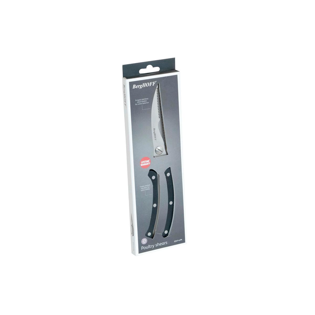 Geflügelschere Silberfarben/Schwarz B: 5,6 cm - Schwarz, Basics, Kunststoff (25/5.6/1.4cm)