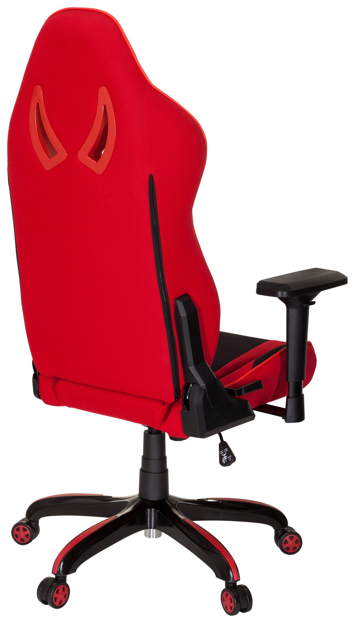 Gamingstuhl Promoter Ii Rot/schwarz - Rot/Schwarz, MODERN, Kunststoff/Textil (74/133/67cm) - MID.YOU