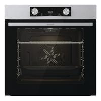 Einbau-backofen B: 59,5 Cm Edelstahlf. Mit Pizzafunktion - Edelstahlfarben, Basics, Glas/Metall (59,5/59,5/56,4cm) - Gorenje