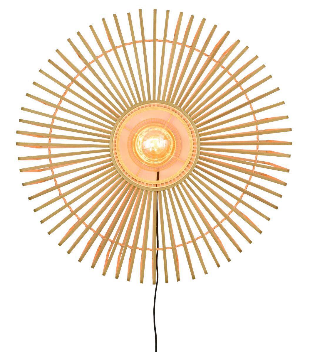 WANDLEUCHTE BROMO/W/6018/N - Naturfarben, Trend, Holz (20/60cm) - Good & Mojo