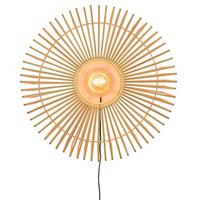 WANDLEUCHTE BROMO/W/6018/N - Naturfarben, Trend, Holz (20/60cm) - Good & Mojo