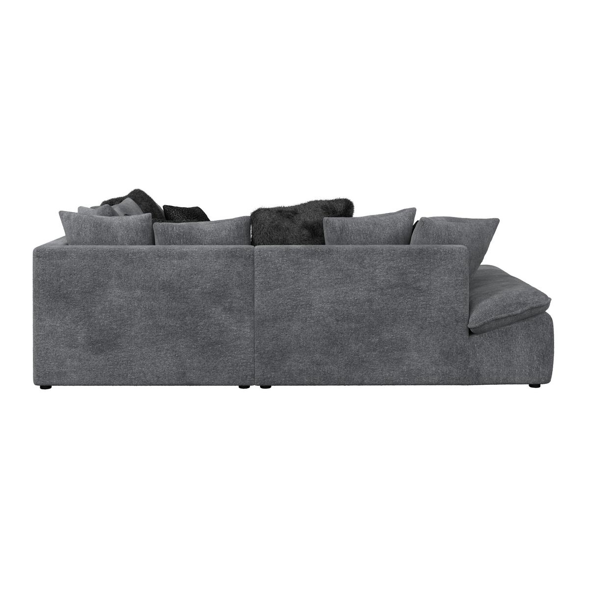 Wohnlandschaft Diun anthrazit, S: 278x278cm - Anthrazit/Schwarz, Trend, Textil (278/278cm) - Luca Bessoni