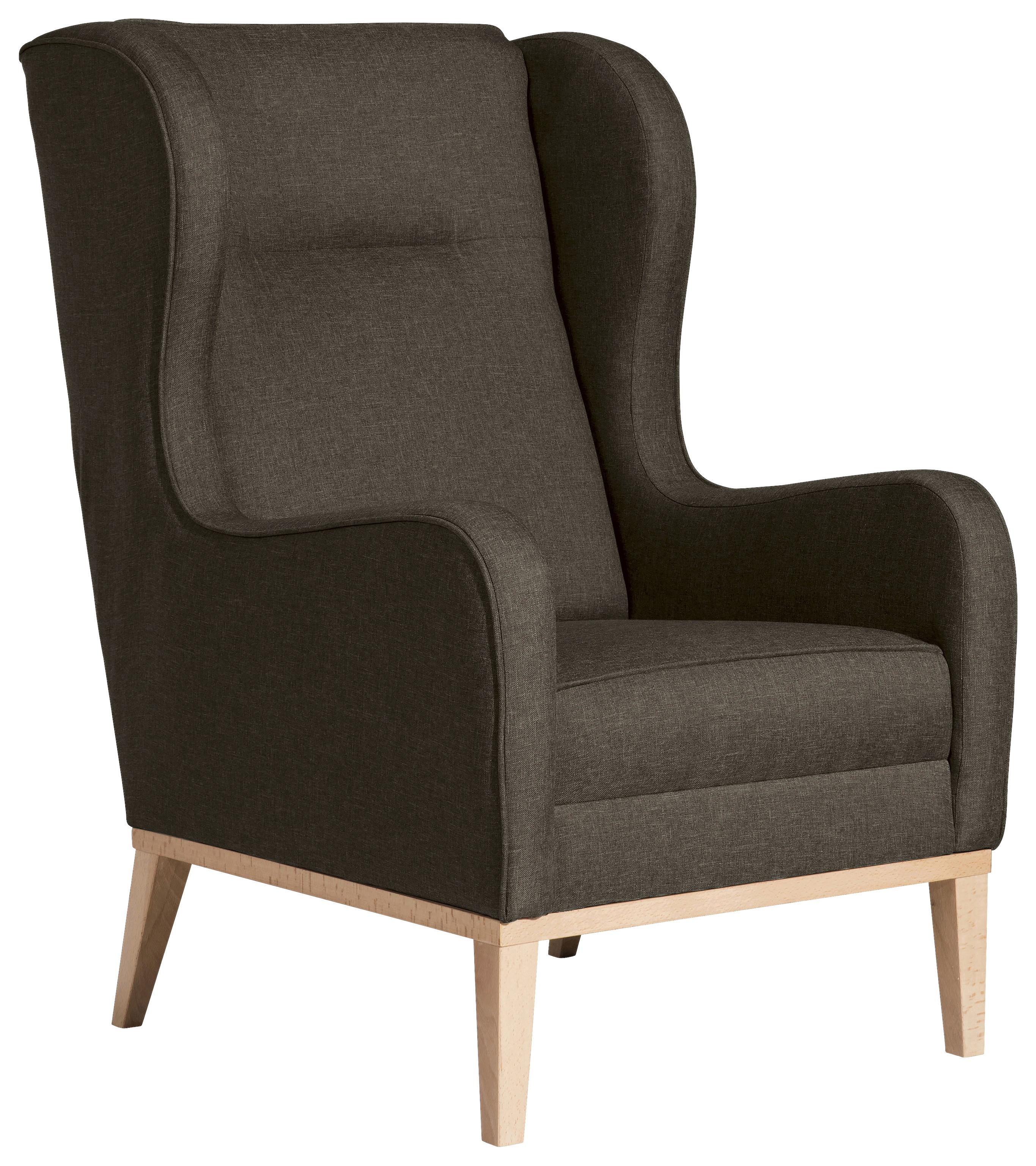 Ohrensessel Angelo - Naturfarben/Sahara, KONVENTIONELL, Textil (66/104/78cm) - Max Winzer
