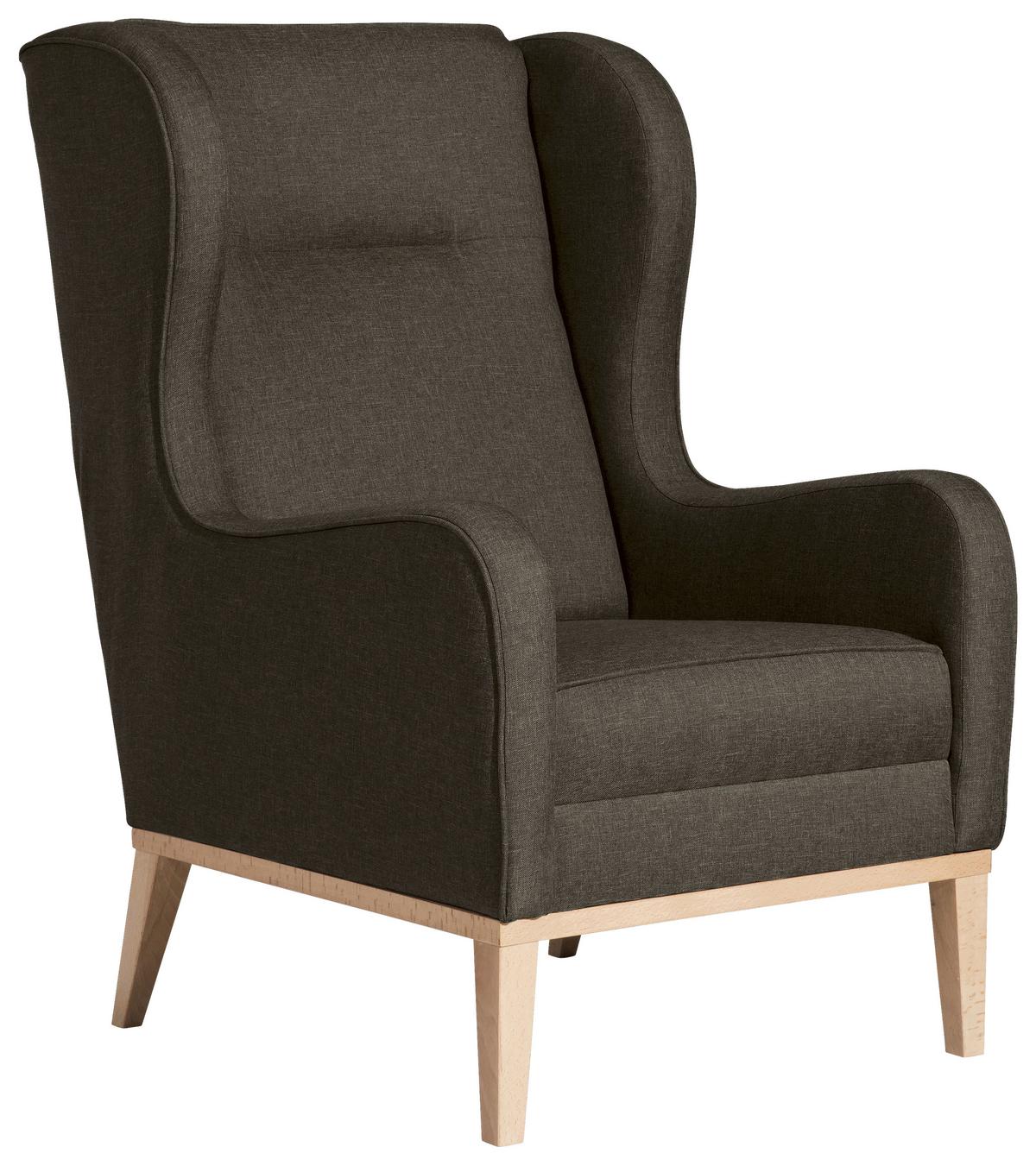 Ohrensessel Angelo - Naturfarben/Sahara, KONVENTIONELL, Textil (66/104/78cm) - Max Winzer