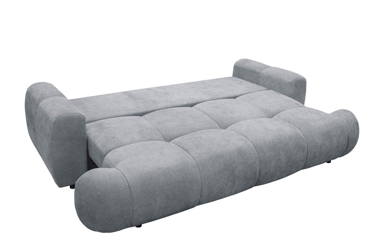 Schlafsofa Alessano Grau, B: 254cm - Schwarz/Olivgrün, MODERN, Holzwerkstoff/Kunststoff (254/69-93/116cm) - MID.YOU