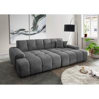 Bigsofa Bosco, Anthrazit B: 304 cm - Anthrazit/Schwarz, MODERN, Textil (304/87/155cm) - Livetastic