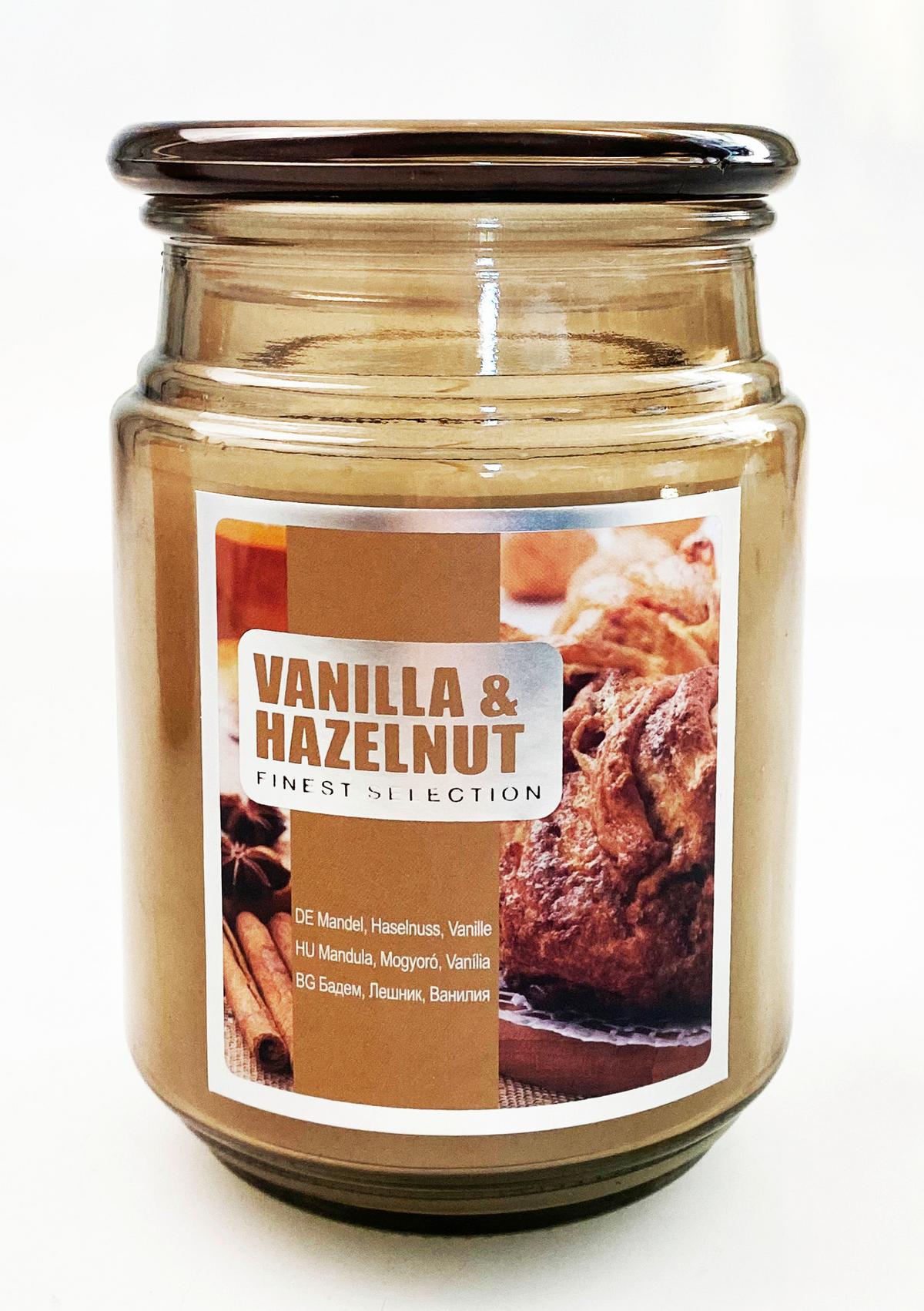 Kerze im Glas mit Deckel Caralina, Ø/H: 9/14,5 cm - Beige/Rot, Basics, Glas (9/14,5cm) - Luca Bessoni