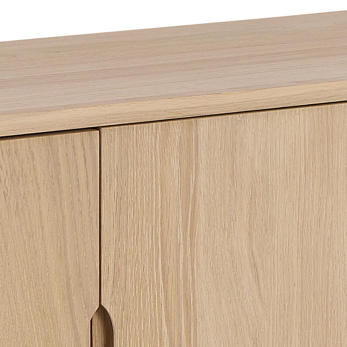 PRÍBORNÍK MARTE - biela/farba duba, Design, kompozitné drevo (180/75/40cm) - MID.YOU