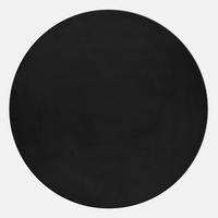 Hochflorteppich, Schwarz Pouffy - Schwarz, Basics, Textil (120/120cm) - Ayyildiz 