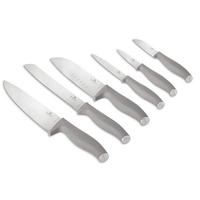 Messerset Taupe, 6-Tlg. - Taupe, Basics, Metall