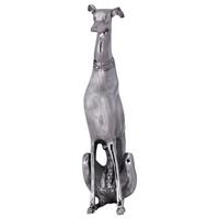 Skulptur Wohnling Silberfarben B: 18 cm - Silberfarben, MODERN, Metall (18/70/25cm) - MID.YOU