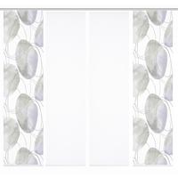 Flächenvorhang Ellrik 4er Set - Flieder/Weiß, Natur, Textil (60/245cm)