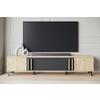 Lowboard Helsinki 183 Eiche Artisan/schwarz B:180 Cm - Schwarz/Eiche Artisan, Trend, Holzwerkstoff (180/40/33cm) - P & B