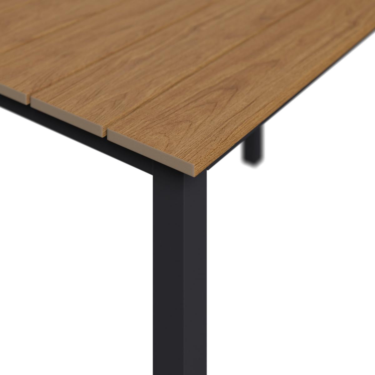 Loungegarnitur Dallas - Dunkelgrau/Beige, MODERN, Kunststoff/Textil - Beldano