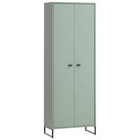 Schuhschrank Janne Schuhschrank 600 - Schwarz/Grün, LIFESTYLE, Holzwerkstoff (60,2/169,7/33,5cm) - MID.YOU