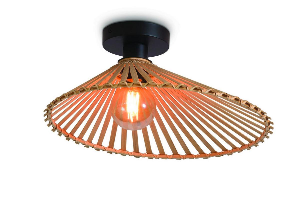Deckenleuchte Bromo/c40/n - Naturfarben, Trend, Holz (40/13cm) - Good & Mojo