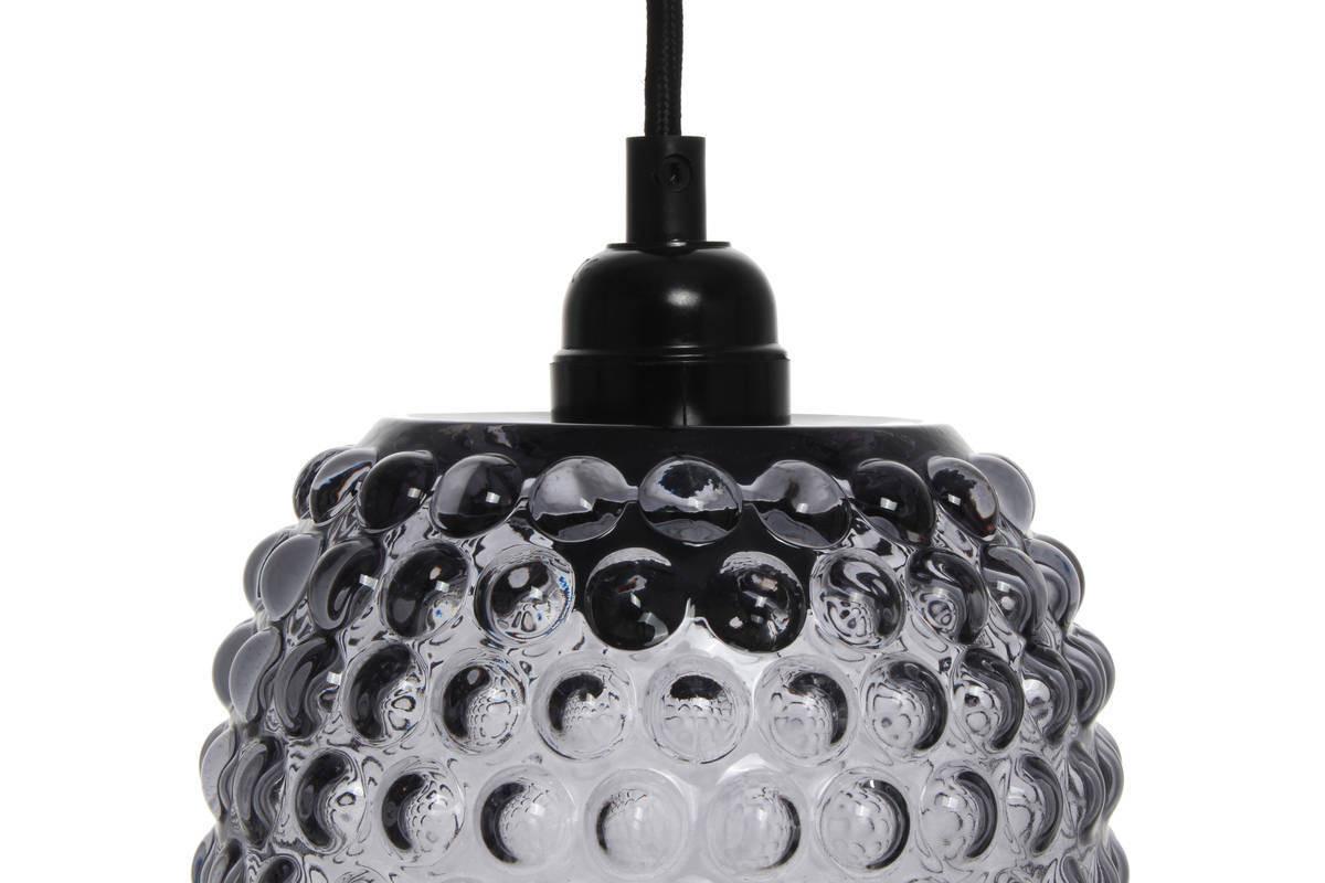 Hängeleuchte Irina H: 34 cm 1-Flammig - Grau, Trend, Glas (15/34/15cm) - Kayoom