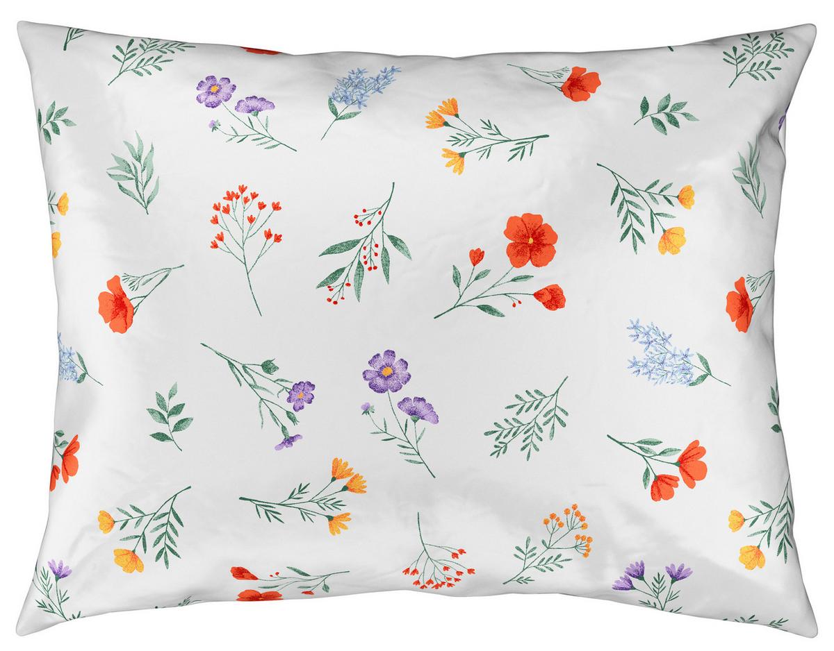 Satin Bettwäsche 140x200 cm Florentine Weiß - Weiß, ROMANTIK / LANDHAUS, Textil (140/200cm) - James Wood