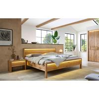 Bett Emilia Naturfarben /Wildeiche 180x200cm - Wildeiche/Naturfarben, MODERN, Holz (180/200cm) - MID.YOU