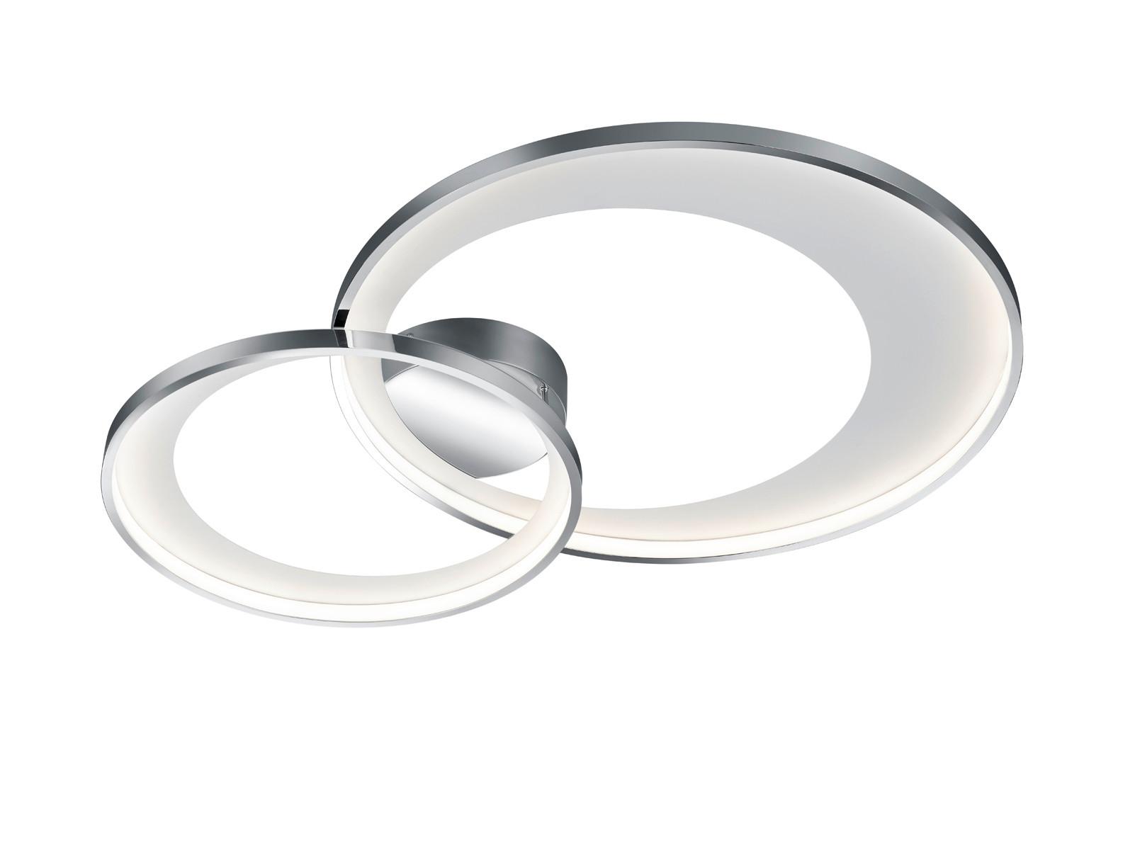 LED-Deckenleuchte Granada L: 85 cm, 4-Fach Schaltbar - Chromfarben, Design, Metall (85/60/8cm) - Trio Leuchten